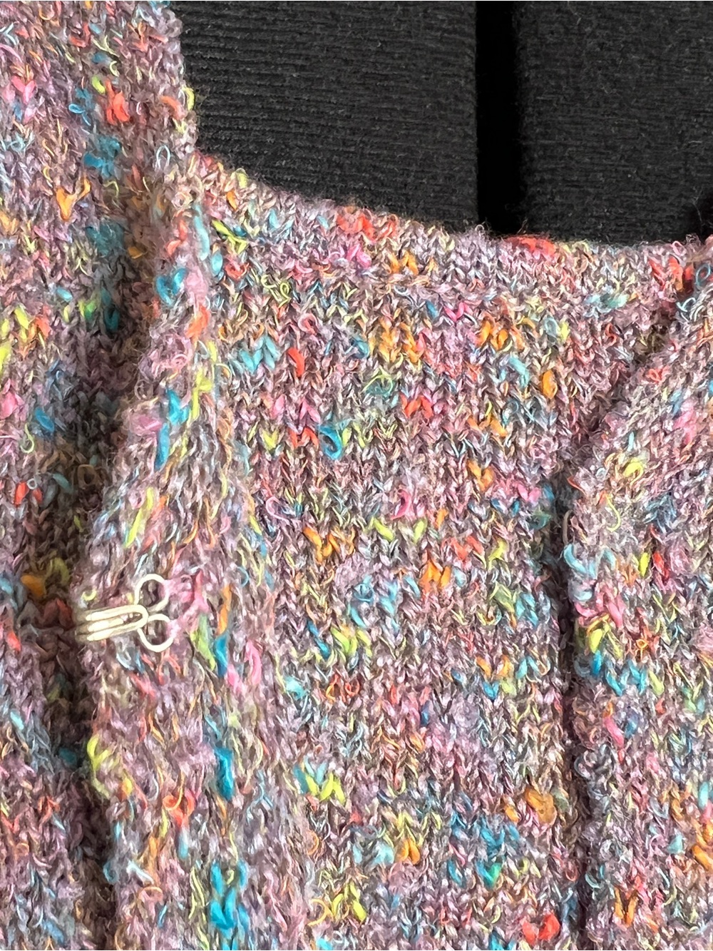 FOCUS by SHANI Women’s Size L Marled Knit Cardigan & Shell Floral Sweater Set - Picture 11 of 14